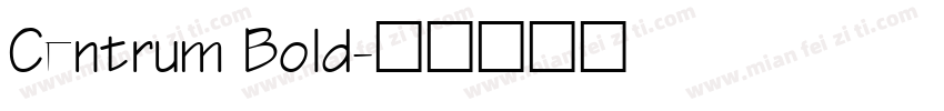 Centrum Bold字体转换